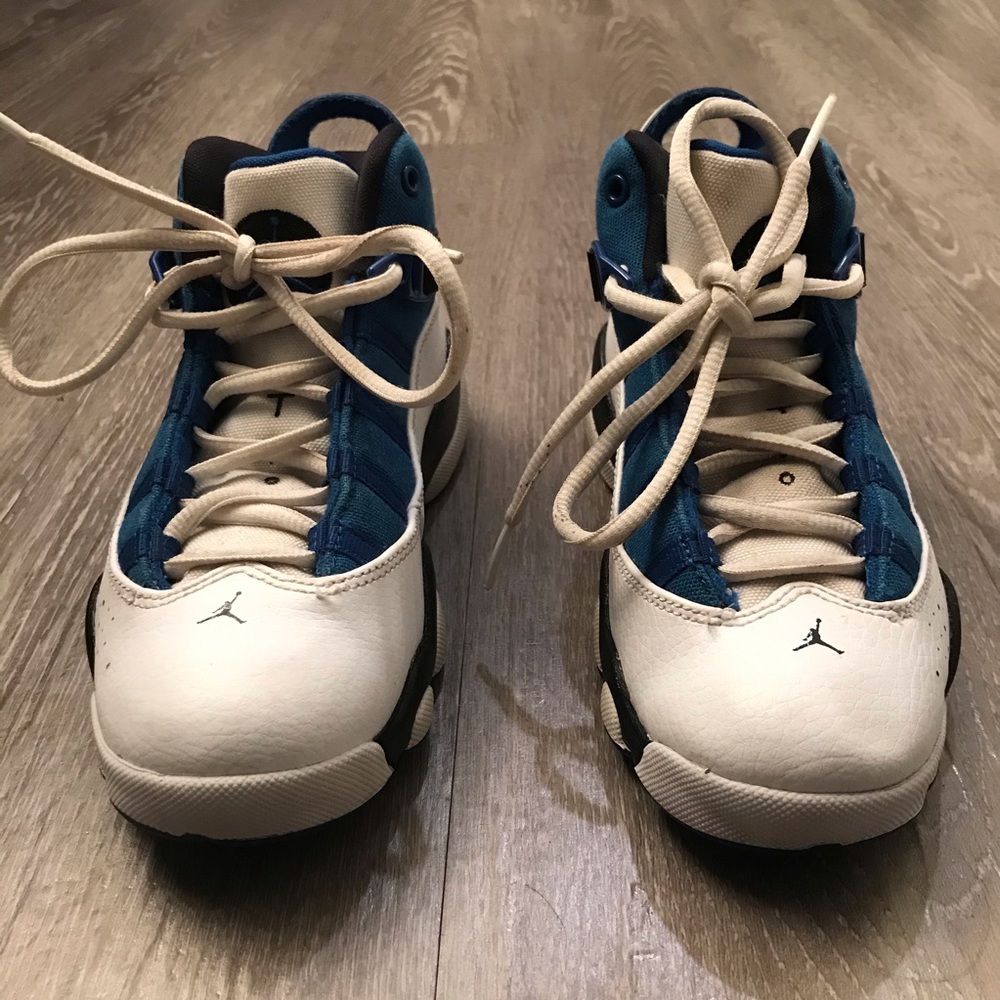 SOLD Nike Air Jordan 6 Rings Royal Blue Youth Size 1.5Y - Picture 3 of 8